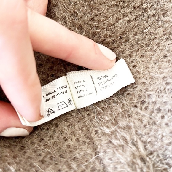 VINTAGE HETTABRETZ 1970s Reptile Leather Jacket w/ Mohair Interior, RARE! - Picture 11 of 15